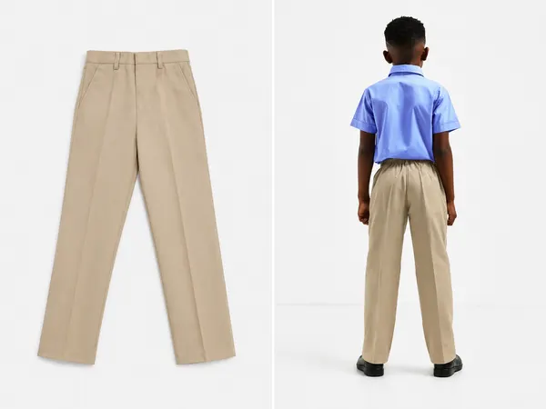 Beige school trouser