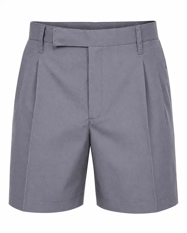 Grey tailored school shorts