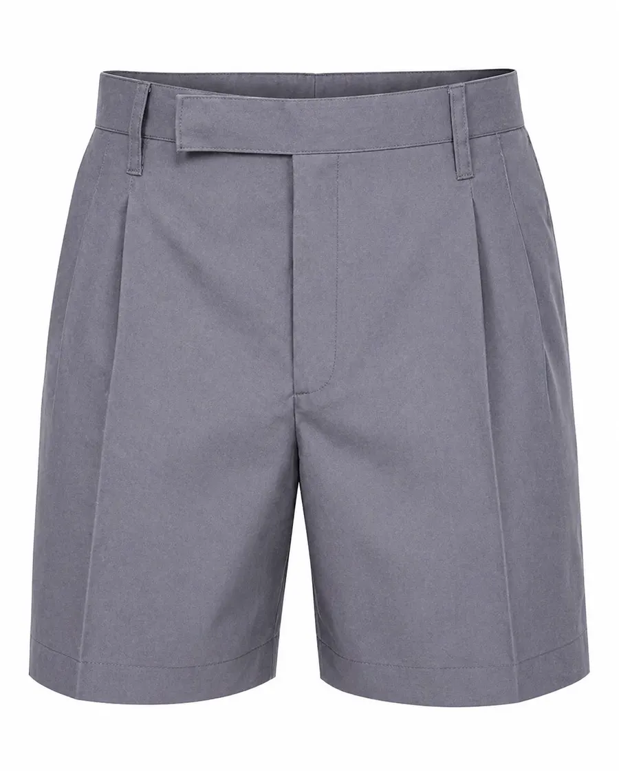 Grey tailored school shorts