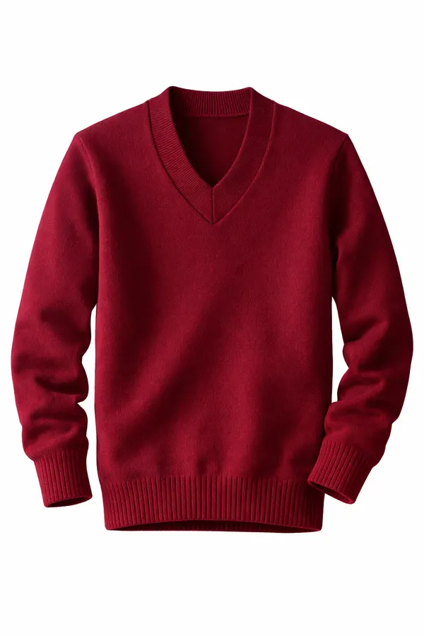 Maroon school sweater