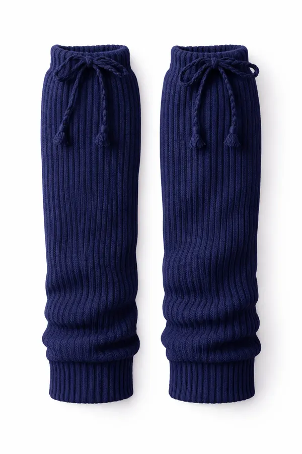 Navy leg warmers