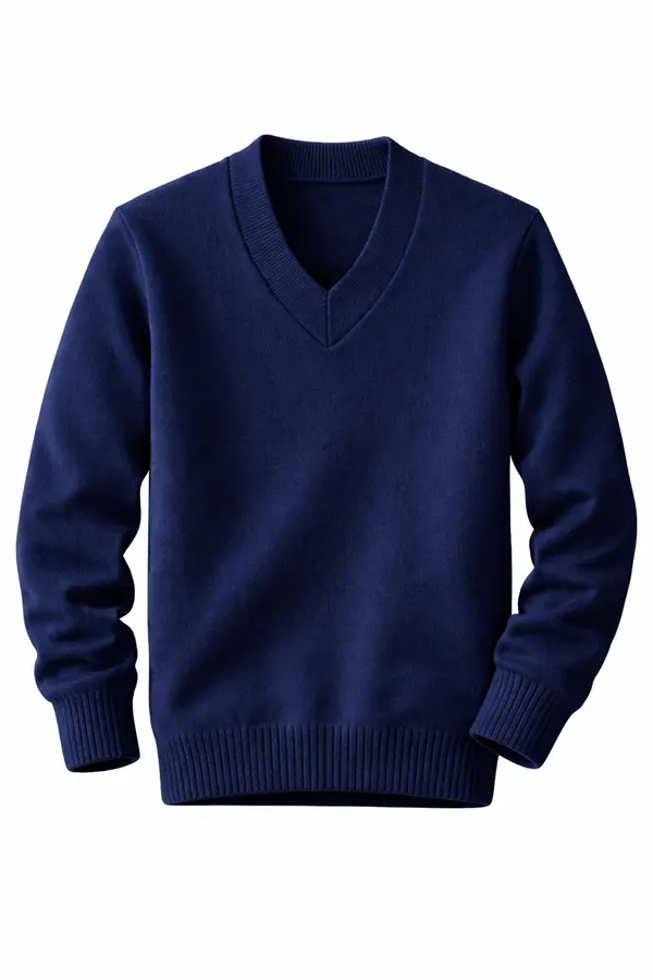 Navy school sweater