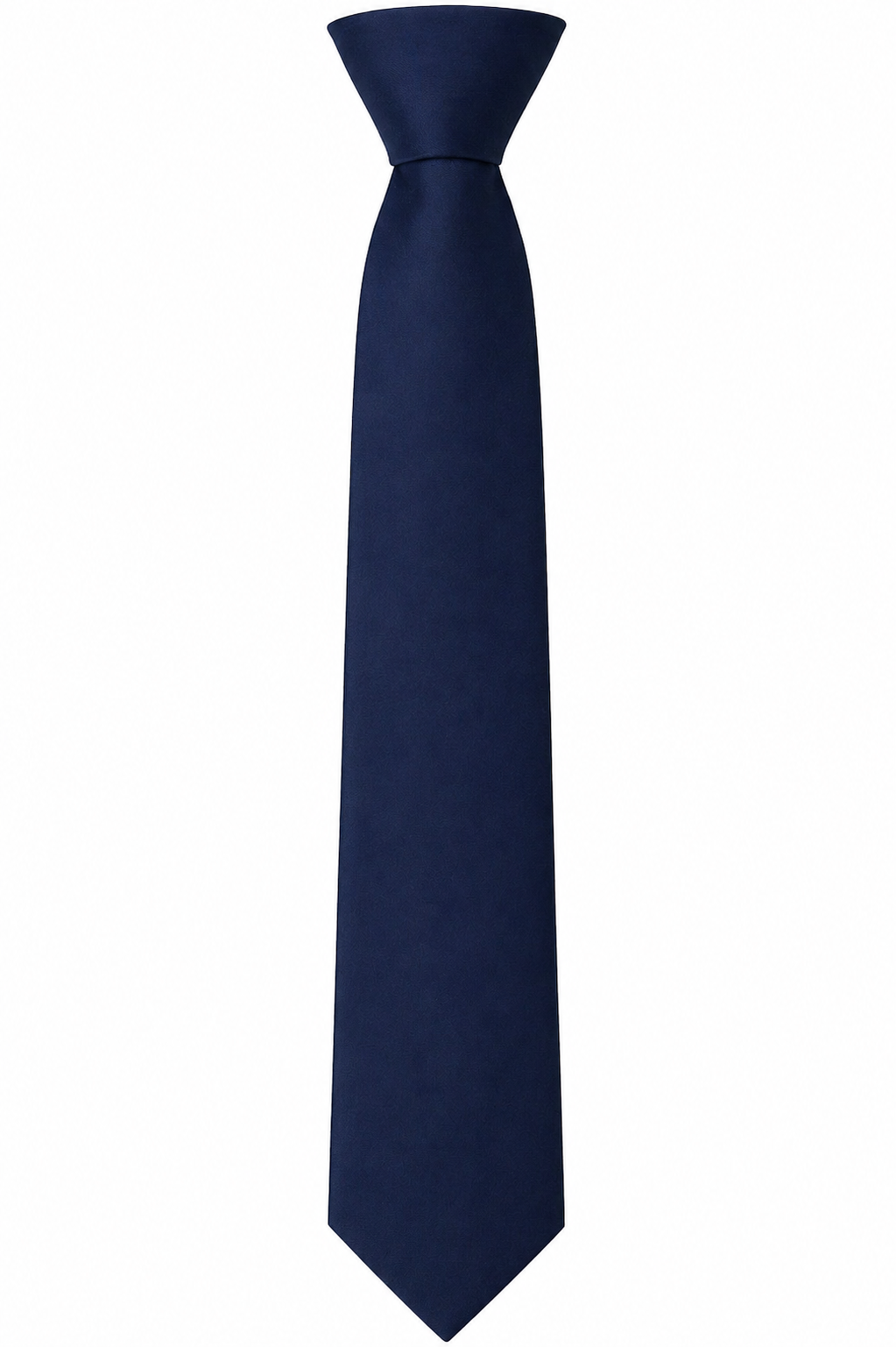 Plain navy blue tie